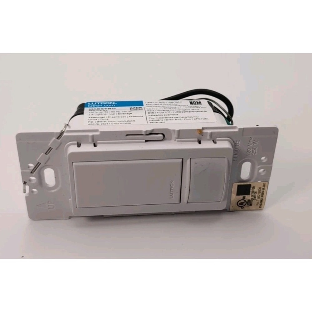LUTRON MAESTRO MS-OPS6M2-DV OCCUPANCY SENSOR 120-277V No Mounting‎ Screws